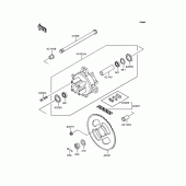 Схема вузла: Заднє колесо & Привідний ланцюг для Kawasaki KMX50 KSR-I