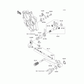 Схема узла: Переключатель передач для Kawasaki KLE650 Versys 650