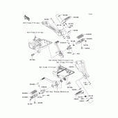 Схема вузла: Підніжки для Kawasaki ZR750 Z750S