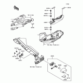 Схема узла: Стоп сигнал для Kawasaki ER650 Z650 ABS