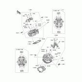 Схема узла: Головка цилиндра для Kawasaki VN1700 Vulcan 1700 Classic