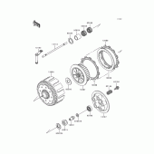 Схема вузла: Зчеплення для Kawasaki KX250/ KX252 KX250