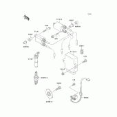 Схема вузла: Система запалювання для Kawasaki ZX600 Ninja ZX-6
