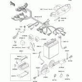 Схема узла: Electrical equipment для Kawasaki ZX600 ZZ-R600