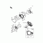 Схема вузла: Engine Cover(s) для Kawasaki KX450 KX450F