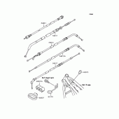 Схема узла: Тросики для Kawasaki ZR750 Zephyr
