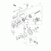 Схема вузла: Starter motor для Kawasaki VN750 Vulcan 750