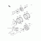 Схема вузла: Зчеплення для Kawasaki KX250/ KX252 KX250F