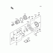 Схема вузла: Масляний насос & Масляний фільтр для Kawasaki KLX250 D-Tracker