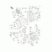 Схема узла: Крышка двигателя для Kawasaki ZX750 Ninja ZX-7