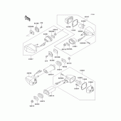 Схема узла: Поворотники для Kawasaki ZX750 Ninja ZX-7R