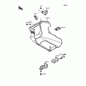 Схема узла: Нижний обтекатель для Kawasaki EX400 GPZ400S