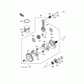 Схема вузла: Колінвал/поршень для Kawasaki KX85 KX85