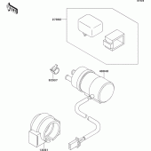 Схема узла: Fuel pump для Kawasaki ZX400 ZXR400