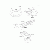Схема вузла: Decals(violet/eventide)(ex250-h3/h4) для Kawasaki EX250 ZZR250
