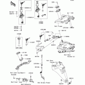 Схема вузла: Замок запалювання для Kawasaki ZX1400 ZZR1400 ABS