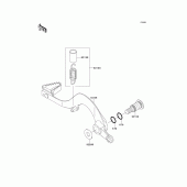 Схема вузла: Лапка гальма для Kawasaki KX450 KX450F