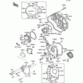 Схема вузла: Engine cover(s)(1/2) для Kawasaki ZX1000 ZX-10