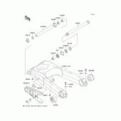 Схема узла: Задний рычаг (Маятник) для Kawasaki ZX1100 Ninja ZX-11