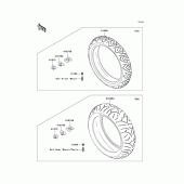 Схема вузла: Шини для Kawasaki ZG1400 Concours 14