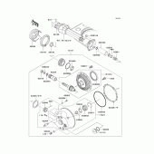 Схема вузла: Drive shaft/final gear(1/2) для Kawasaki VN1500 VN1500 Drifter