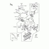 Схема вузла: Air cleaner(1/2) для Kawasaki ZG1000 Concours