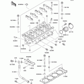 Схема вузла: Головка циліндра для Kawasaki ZX750 ZXR750R
