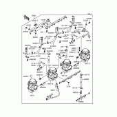 Схема вузла: Карбюратор для Kawasaki ZR400 ZRX