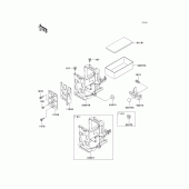Схема узла: Крепление двигателя для Kawasaki KZ1000 Police