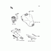 Схема узла: Информационные наклейки для Kawasaki KLZ1000 Versys 1000