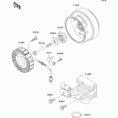 Схема узла: Генератор для Kawasaki VN1500 VN1500 Drifter