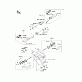 Схема узла: Поворотники для Kawasaki ZR800 Z800