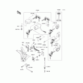Схема вузла: Ignition switch/locks/reflectors для Kawasaki VN1500 Vulcan 1500 Nomad Fi