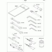 Схема вузла: Owner`s tools для Kawasaki VN1500 VN1500 Classic Tourer Fi