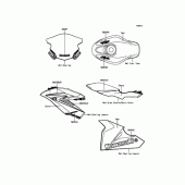 Схема вузла: Наклейка (Червоний) (AFF) для Kawasaki BX250 NINJA 250SL