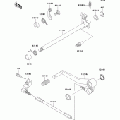 Схема узла: Переключатель передач для Kawasaki ZX600 Ninja ZX-6RR