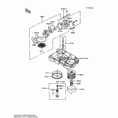 Схема узла: Масляный насос & Масляный фильтр для Kawasaki ZX600 Ninja 600R