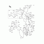 Схема узла: Engine cover(s) для Kawasaki ZX600 Ninja ZX-6RR