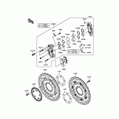 Схема узла: Передний тормоз для Kawasaki KLZ1000 Versys 1000 LT