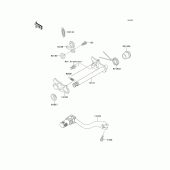 Схема узла: Переключатель передач для Kawasaki KX250/ KX252 KX250