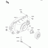 Схема вузла: Headlight(s) для Kawasaki ZX600 ZZ-R600