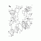 Схема вузла: Engine cover(s) для Kawasaki ZX600 Ninja ZX-6R