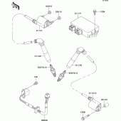 Схема вузла: Система запалювання для Kawasaki VN800 Vulcan 800 Drifter