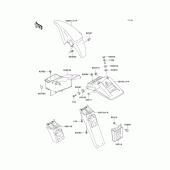 Схема вузла: Fenders(1/2) для Kawasaki KLE500