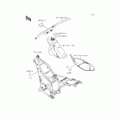 Схема вузла: Інформаційні наклейки для Kawasaki KLX300R