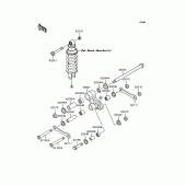 Схема вузла: Задня підвіска для Kawasaki KLE500