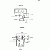 Схема вузла: Болти картера двигуна для Kawasaki ZG1000 1000GTR