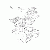 Схема узла: Headlight(s)(1/2) для Kawasaki KLX250 KLX250S