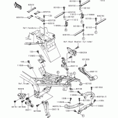 Схема вузла: Батарейний відсік для Kawasaki ZX900 Ninja ZX-9R