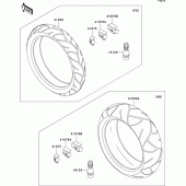 Схема вузла: Шини для Kawasaki ZX636 Ninja ZX-6R